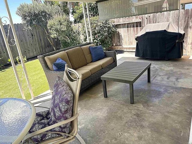 a view of a couches in the patio