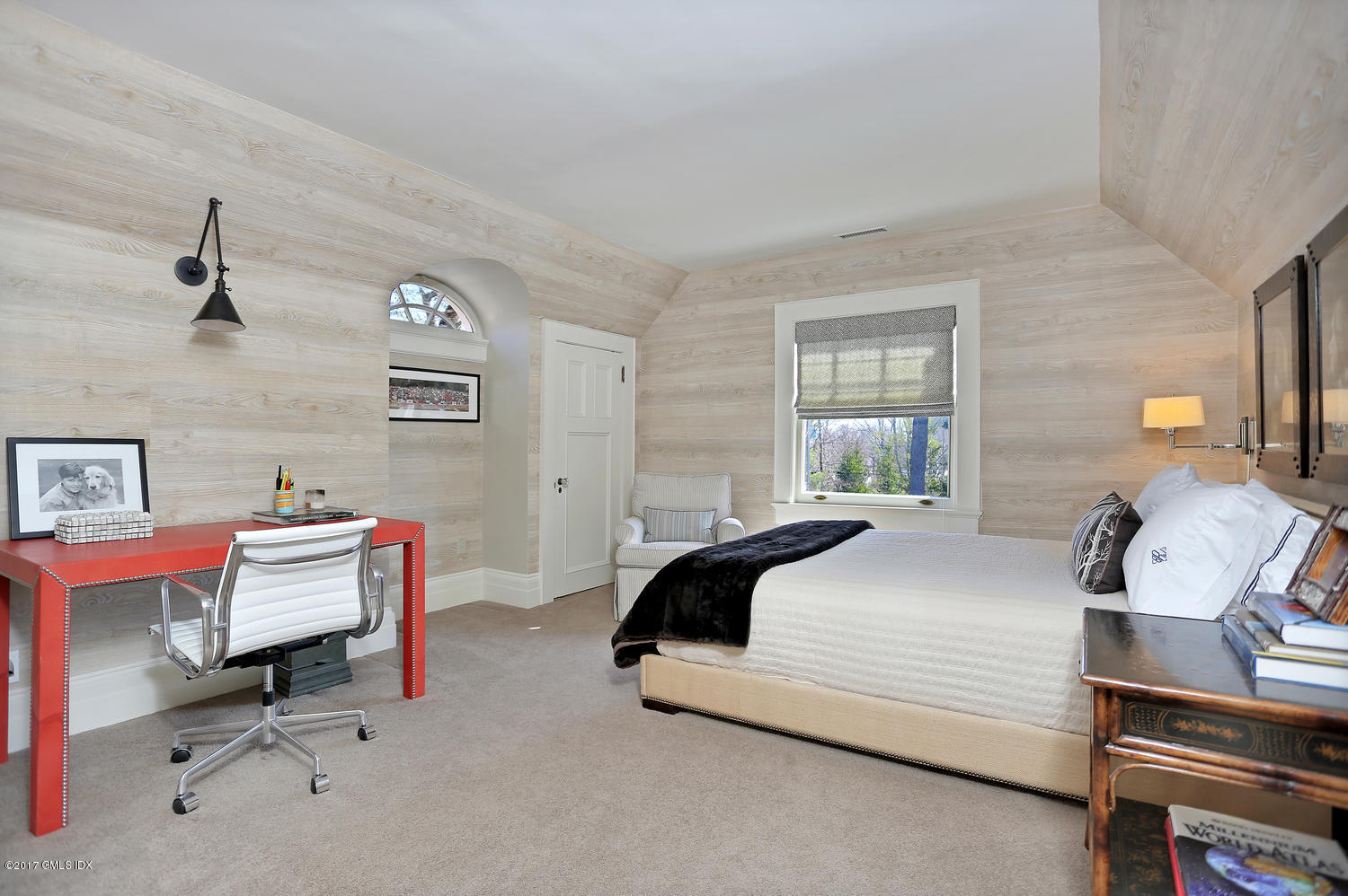 49 Calhoun Drive Greenwich, CT 06831 - Photo 15 of 21 a bedroom with a bed and a desk