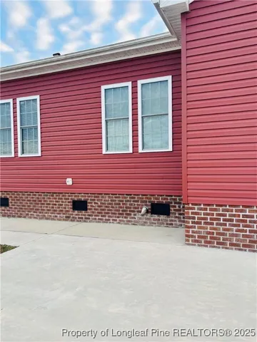 a front view of a building