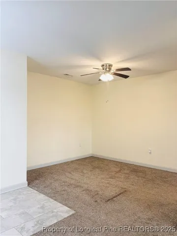 a view of a room with an empty space