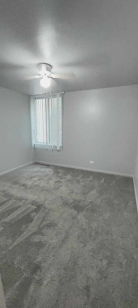6010 Forest View Road, Unit 1A Lisle, IL 60532 - Photo 16 of 39 an empty room with chandelier fan and windows