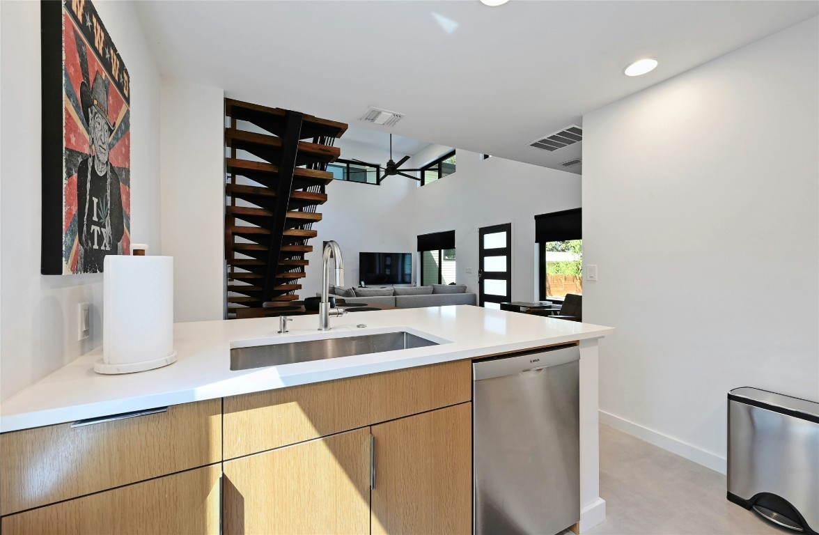 407 South Park Drive, Unit 2 Austin, TX 78704 - Photo 25 of 25 a kitchen with a sink and cabinets