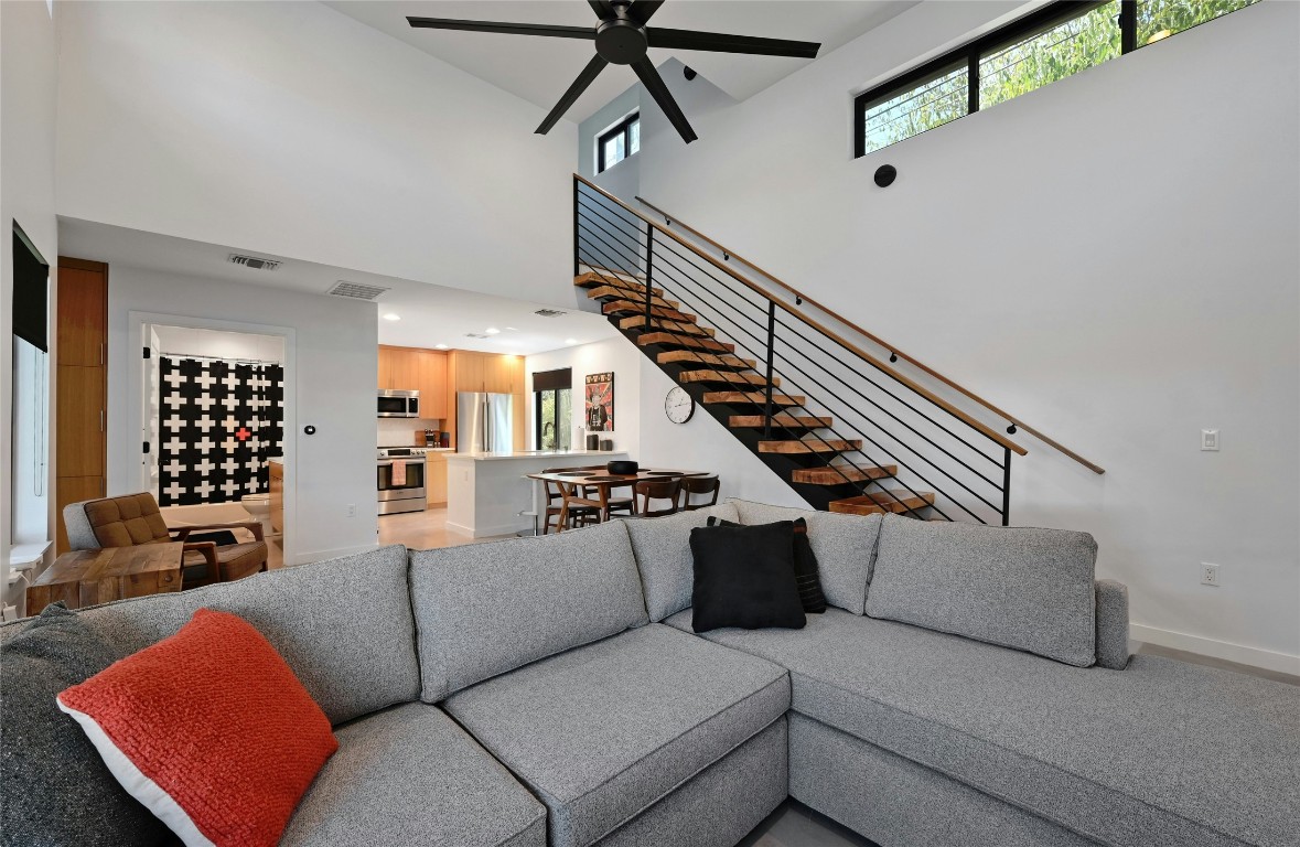 407 South Park Drive, Unit 2 Austin, TX 78704 - Photo 9 of 25 a living room with furniture