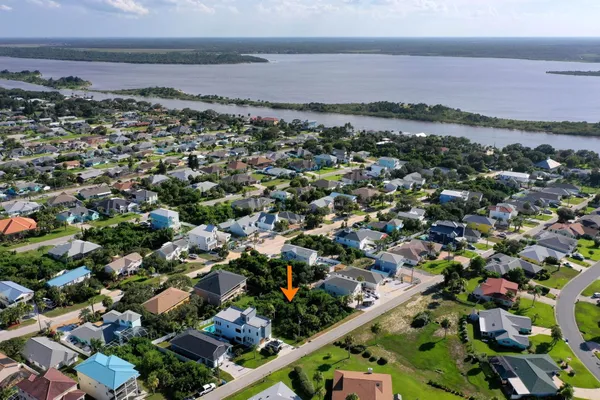 a view of a lake with a beach