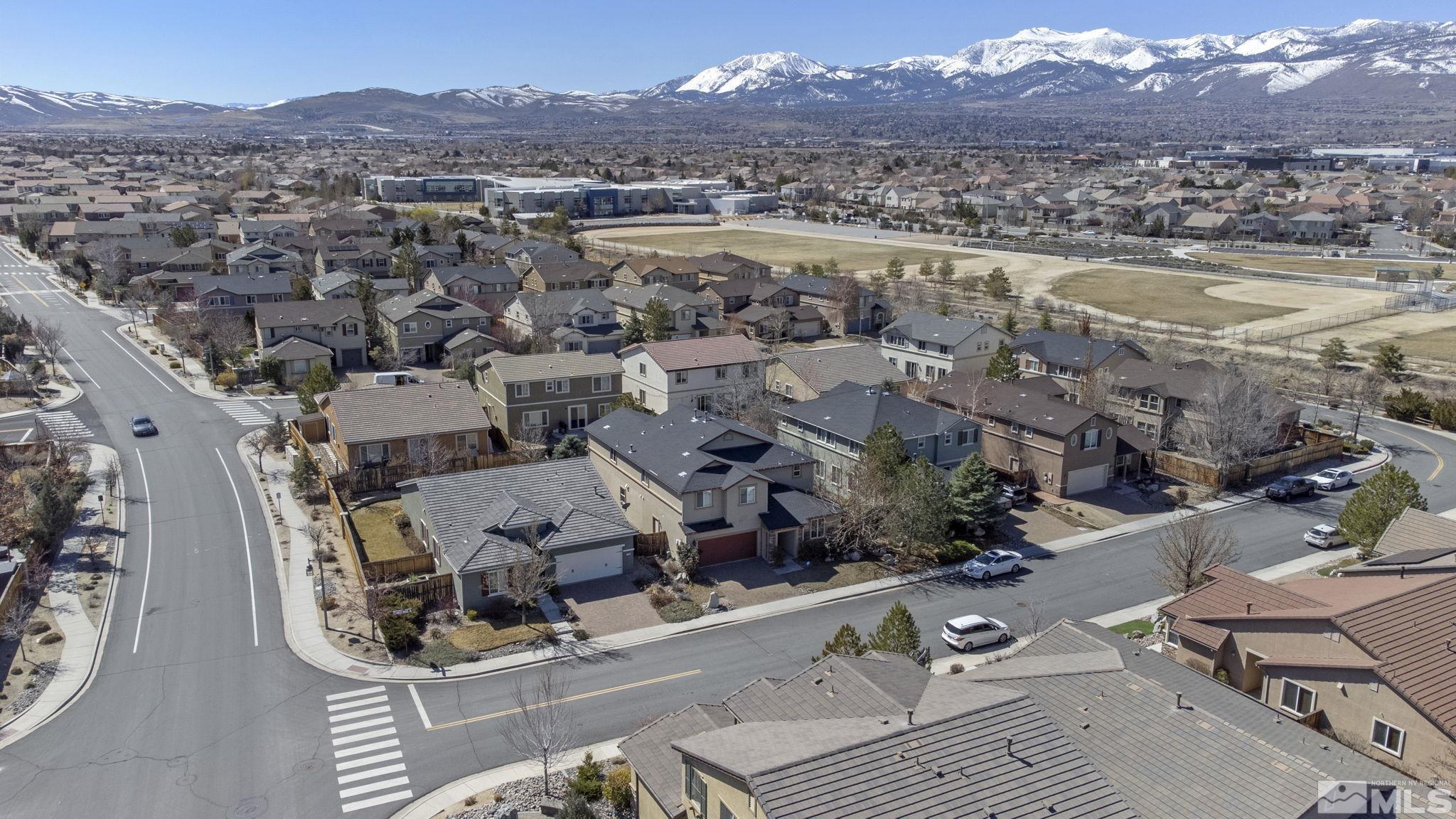 1980 Angel Ridge Drive Reno, NV 89521 - Photo 3 of 39 an aerial view of a city with lots of residential buildings