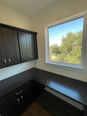 a view of a room with window