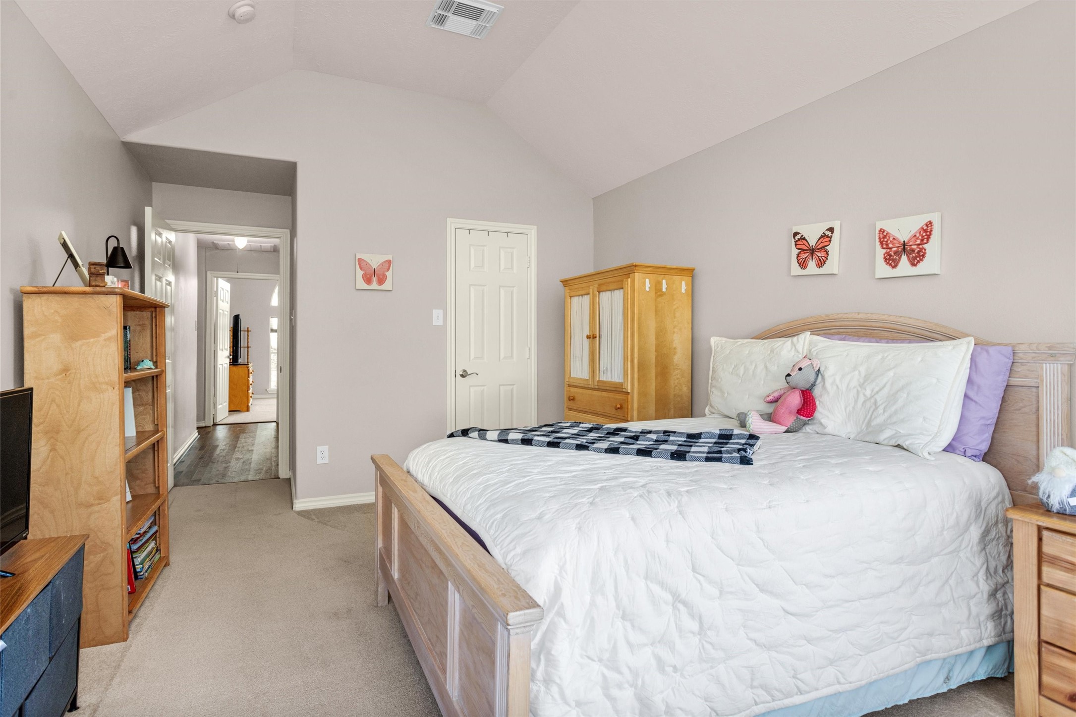 30110 Legends Ridge Drive Spring, TX 77386 - Photo 45 of 49 a bedroom with a bed and a flat screen tv