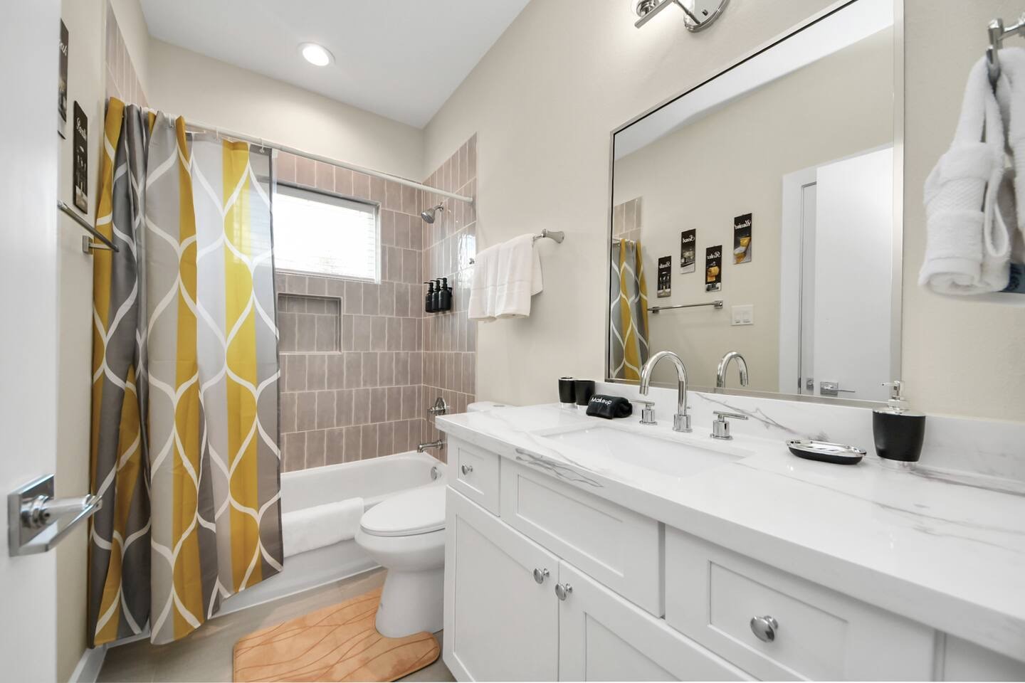 5935 Beall Street, Unit B Houston, TX 77091 - Photo 39 of 50 a bathroom with a sink a toilet and shower