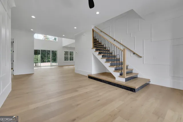 a view of a livingroom with a fireplace