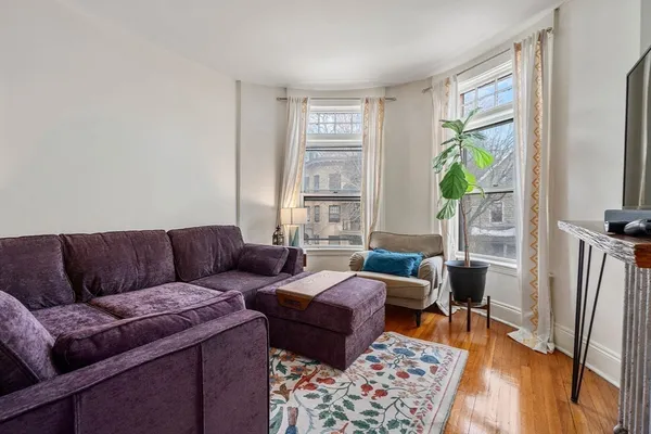a living room with furniture and a couch