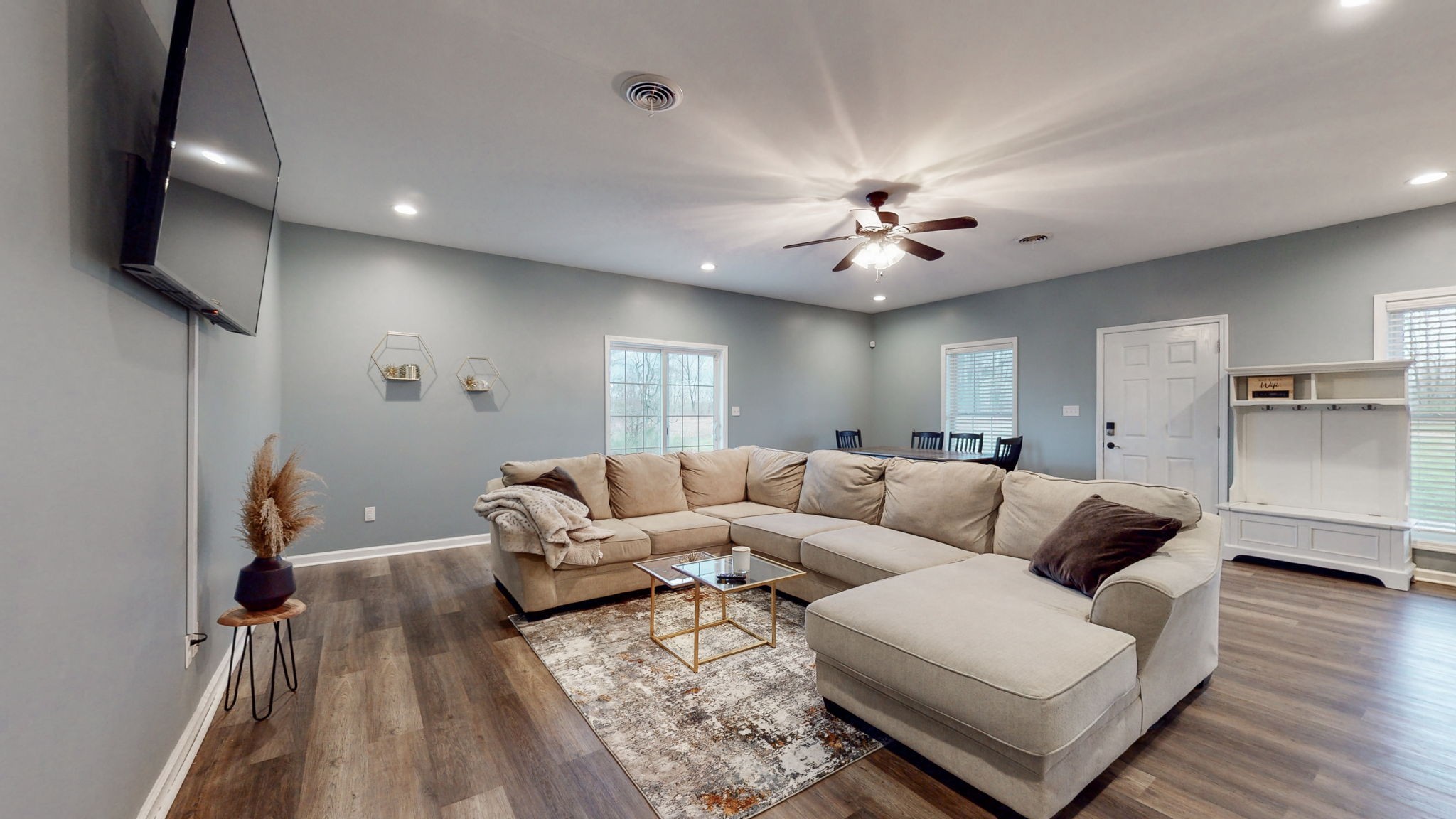 5273 Zander Road Hopkinsville, KY 42240 - Photo 15 of 75 a living room with furniture and a flat screen tv