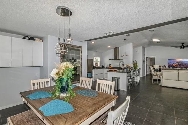 a kitchen with a sink cabinets and counter space