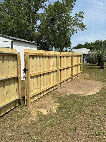 a front view of a house with patio