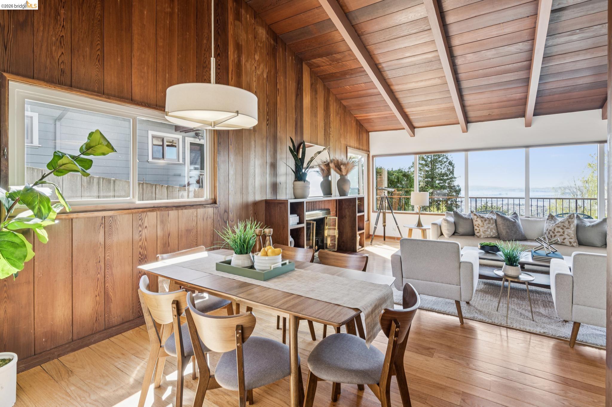 20 Stevenson Avenue Berkeley, CA 94708 - Photo 17 of 53 a view of a dining room with furniture window and wooden floor