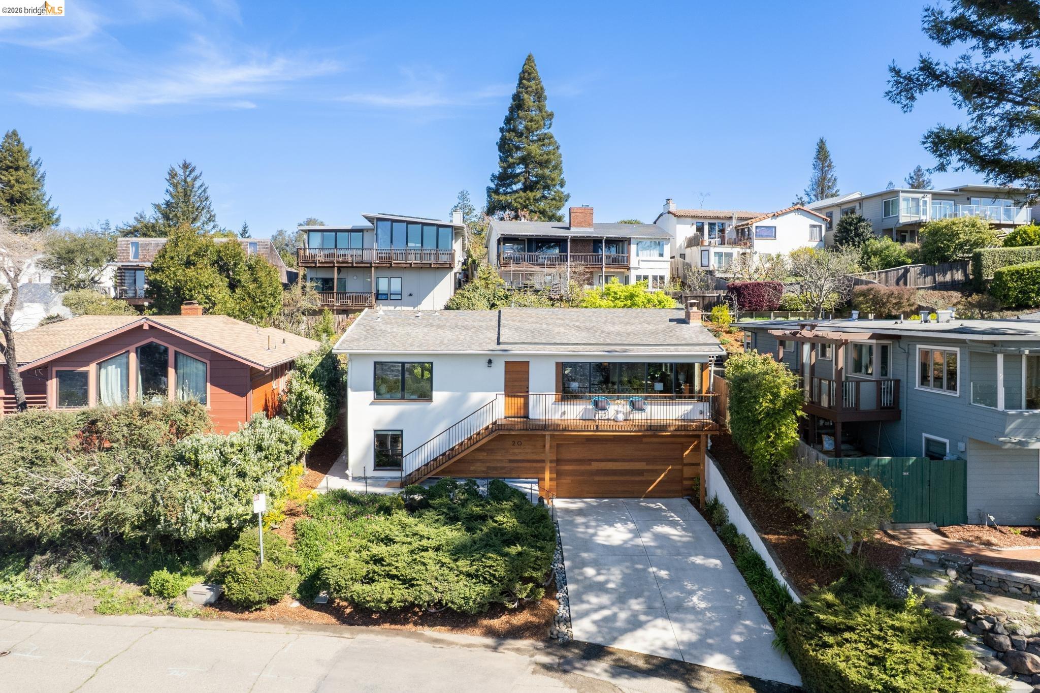 20 Stevenson Avenue Berkeley, CA 94708 - Photo 46 of 53 a front view of a house with a garden