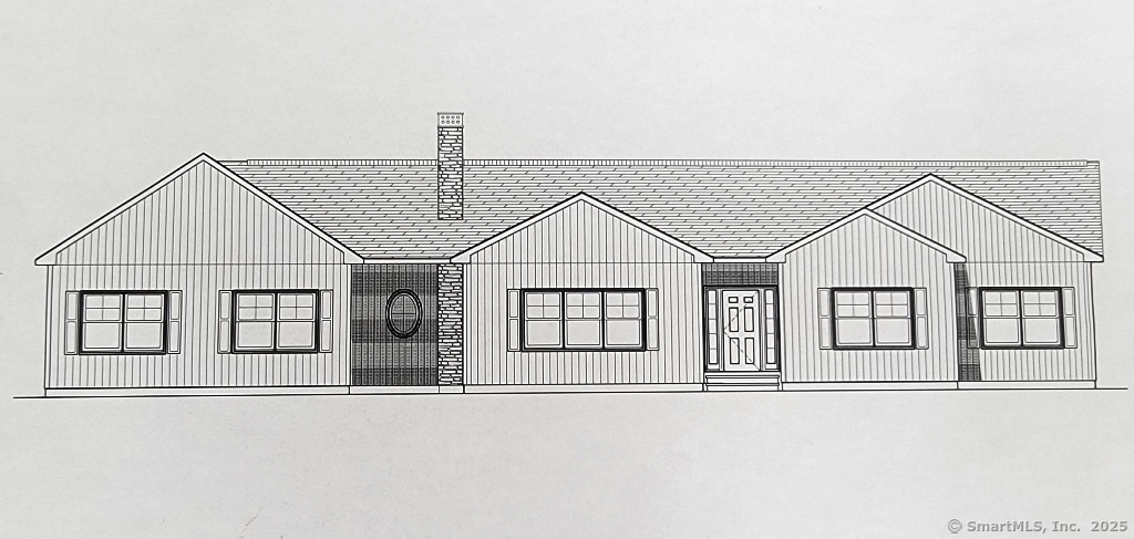 front view of white house