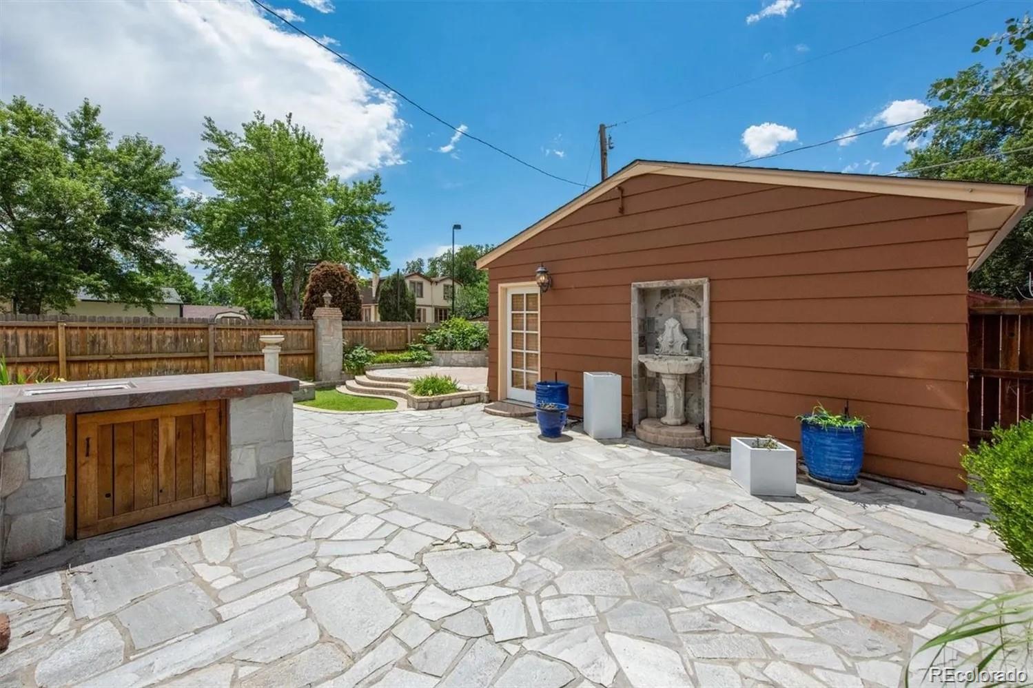 3201 Stuart Street Denver, CO 80212 - Photo 20 of 25 a view of a backyard with plants and trees
