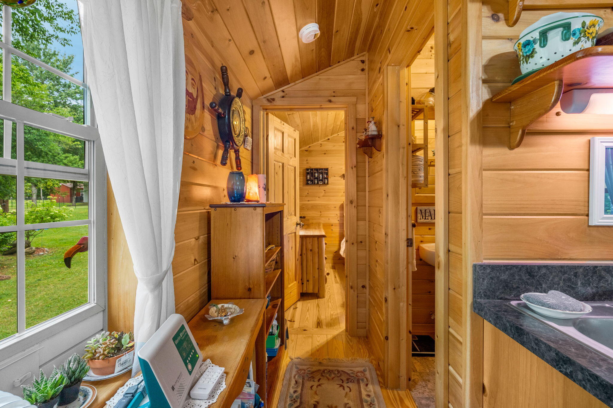 406 Brann Road Levant, ME 04456 - Photo 74 of 110 Hallway in Log Cabin