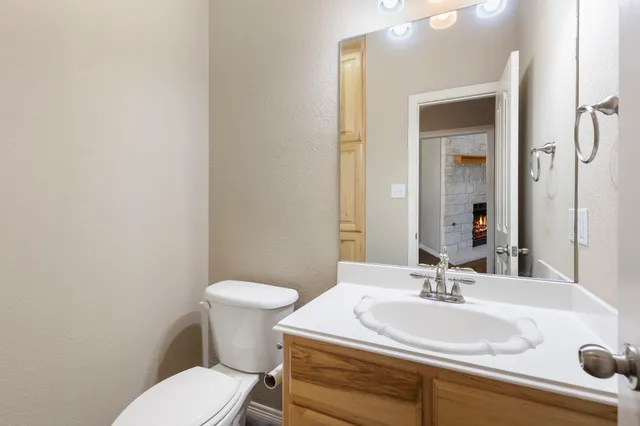 a bathroom with a sink and a toilet