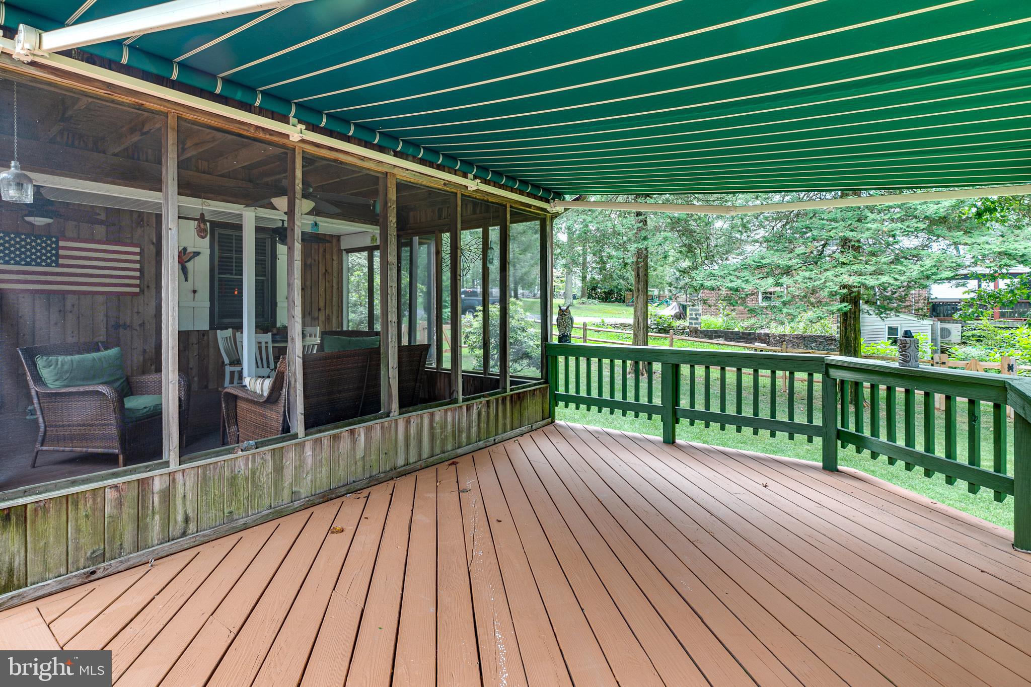 3366 Pine Road Huntingdon Valley, PA 19006 - Photo 46 of 48 Rear deck with retractable awning