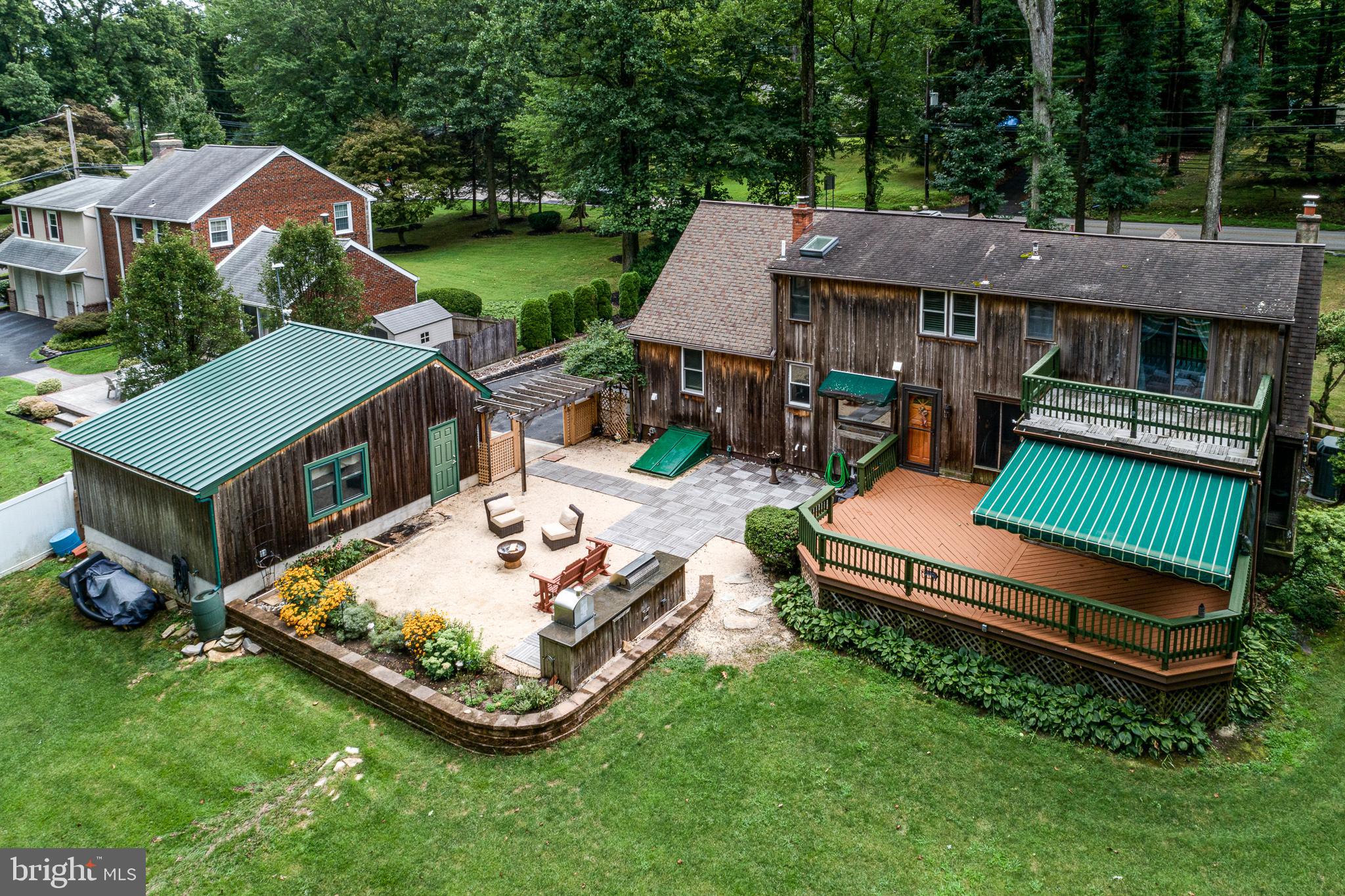 3366 Pine Road Huntingdon Valley, PA 19006 - Photo 6 of 48 Exterior firepit, grilling area, and social space