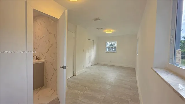 a view of an empty room