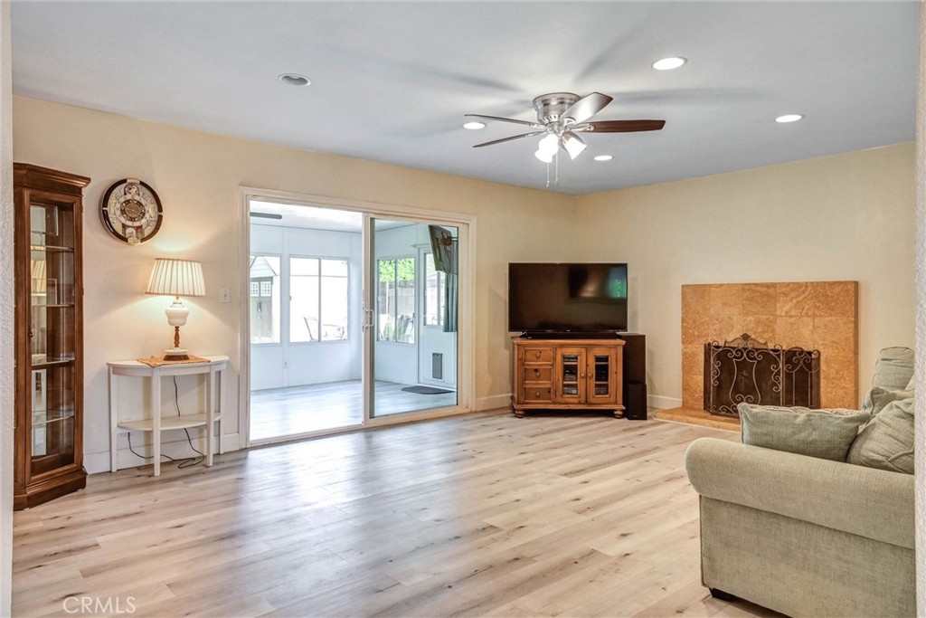 17111 Santa Rita Street Fountain Valley, CA 92708 - Photo 9 of 28 Living Room with fireplace