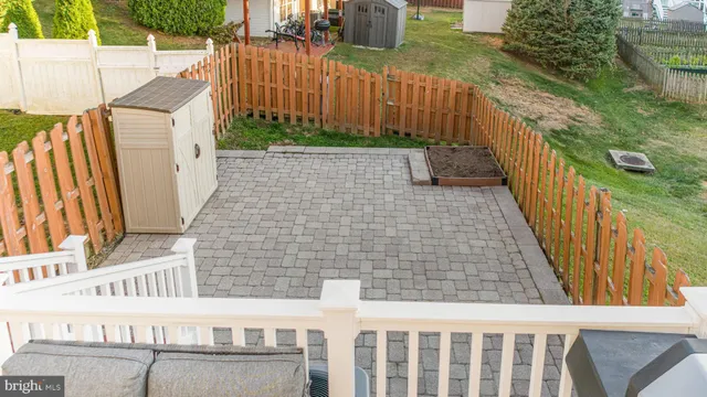 a view of a brick wall of building