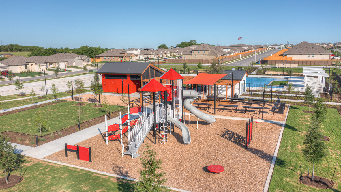 568 Globe Mallow Circle Kyle, TX 78640 - Photo 13 of 21 an outdoor space with furniture