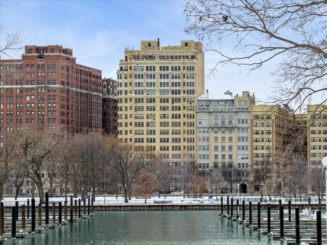 a view of a city with tall buildings