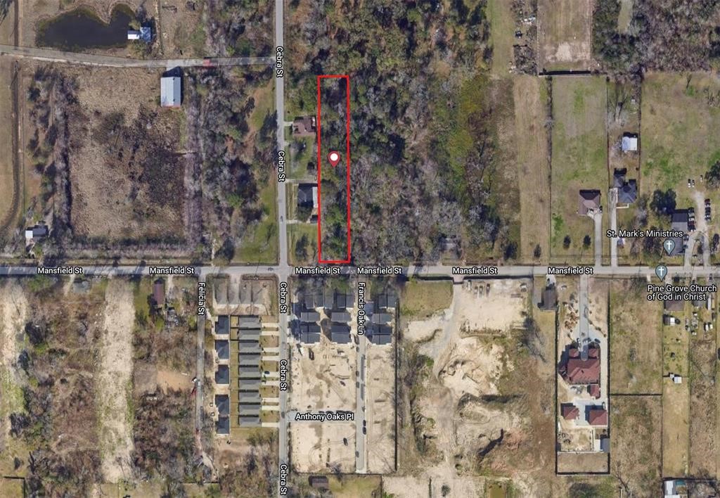 0 Mansfield Street Houston, TX 77091 - Photo 1 of 21 Aerial shot. Site has been relatted and permitted for 17 homes. Permit available.