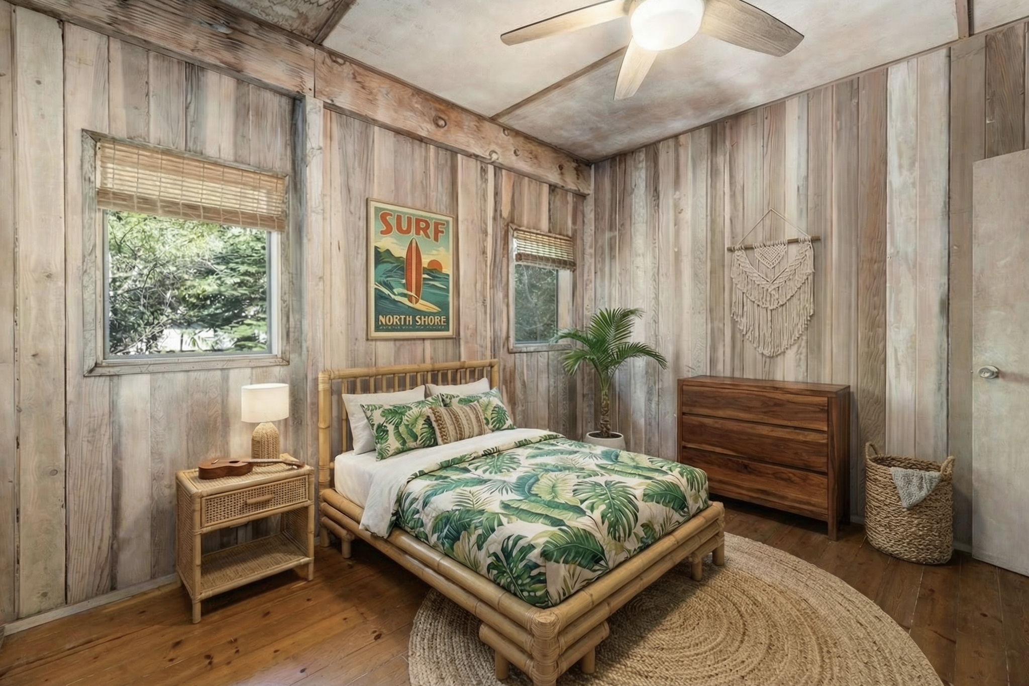 82-6284 Puuhonua Road Captain Cook, HI 96704 - Photo 15 of 30 a bedroom with a bed and a window