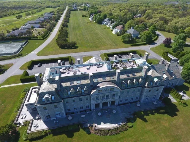 a view of large building