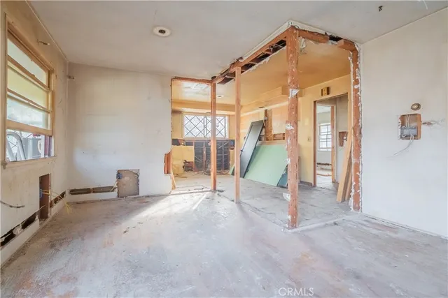 a view of an empty room