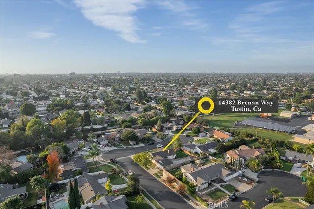 an aerial view of a city