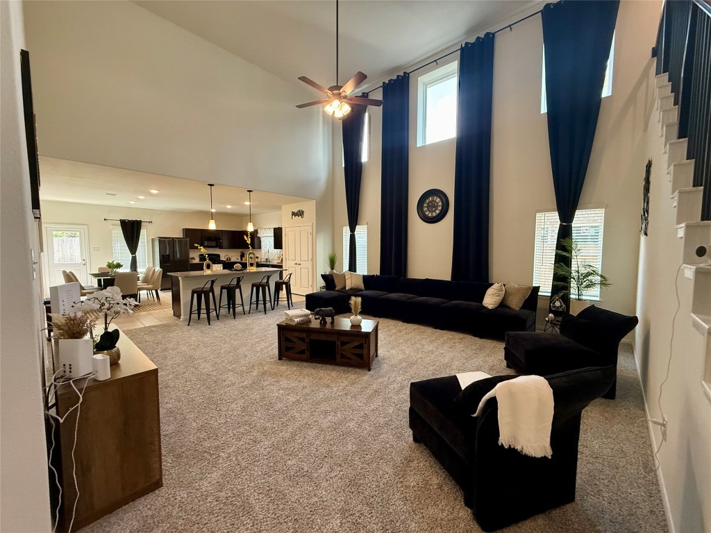 527 Baobab Way Crosby, TX 77532 - Photo 4 of 50 a living room with furniture lamp and fireplace