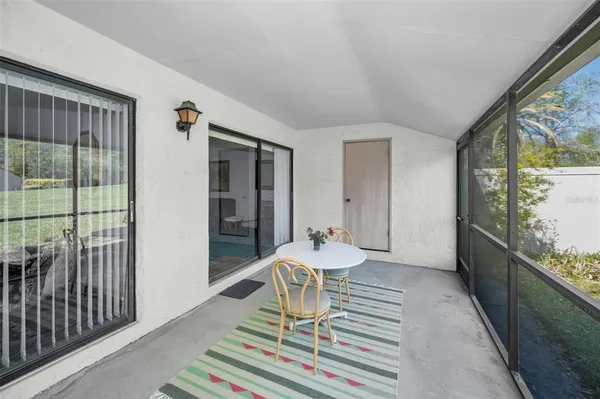 a view of a patio with a patio