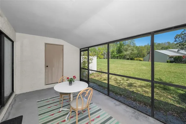 a view of a backyard with a garden