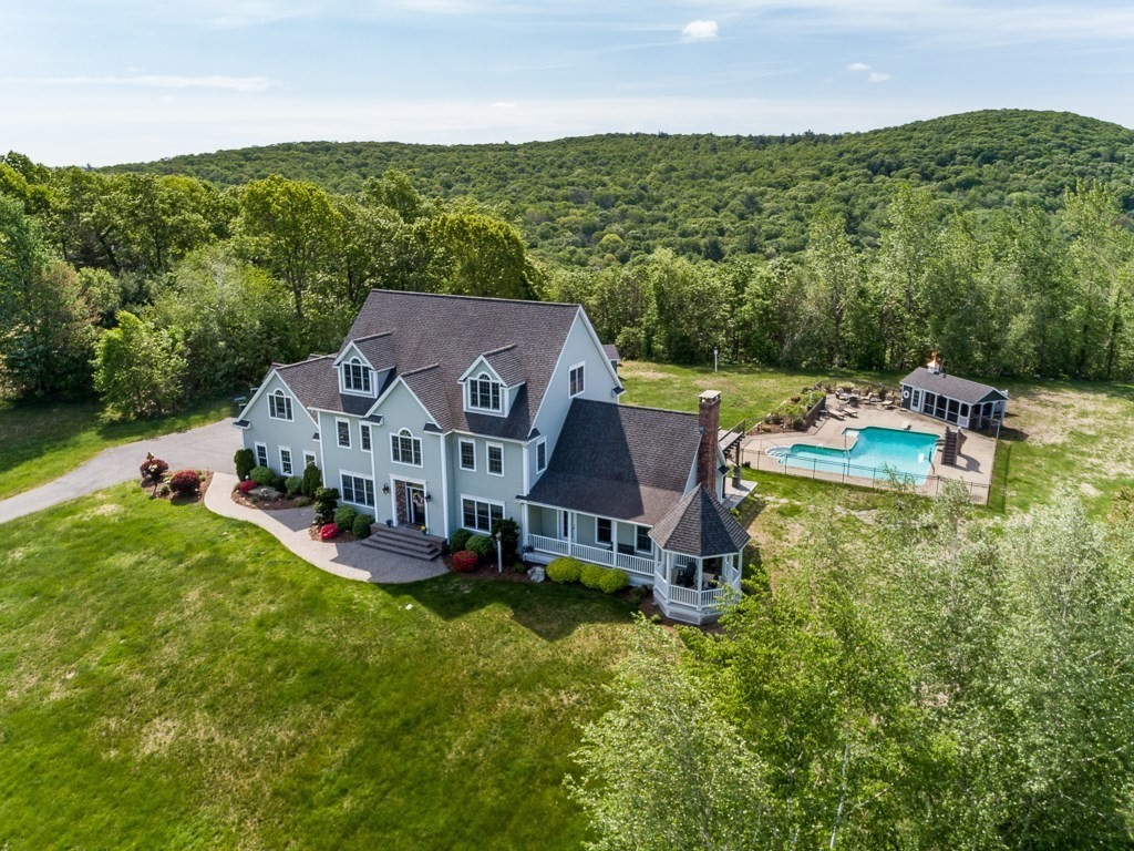16 Ridge Road Hampden, MA 01036 - Photo 2 of 41 an aerial view of residential houses with outdoor space and trees