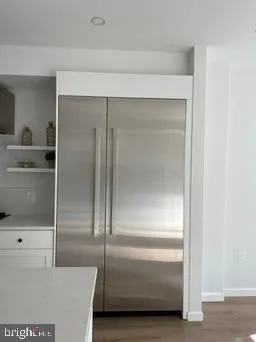 a close up view of washer and dryer