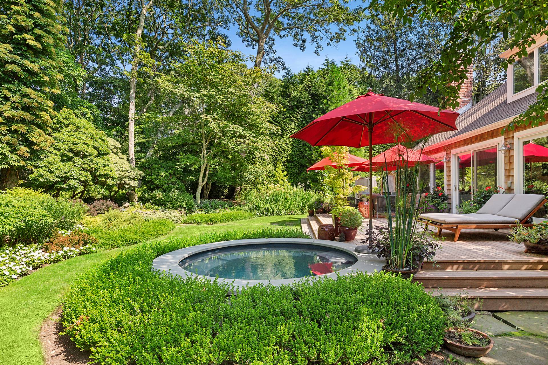 229 Water Mill Towd Road Water Mill, NY 11976 - Photo 16 of 35 a view of a swimming pool with a patio