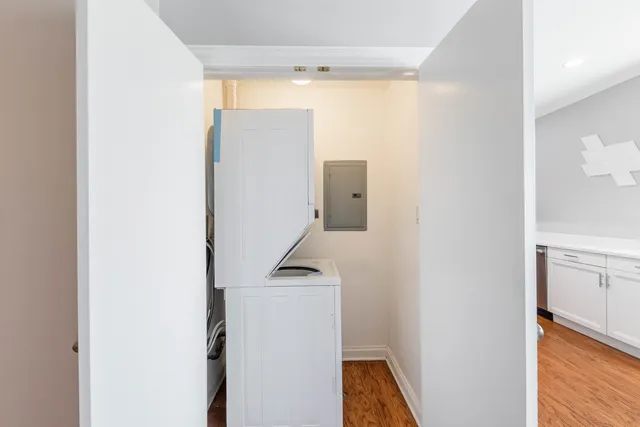 a room with storage and utility