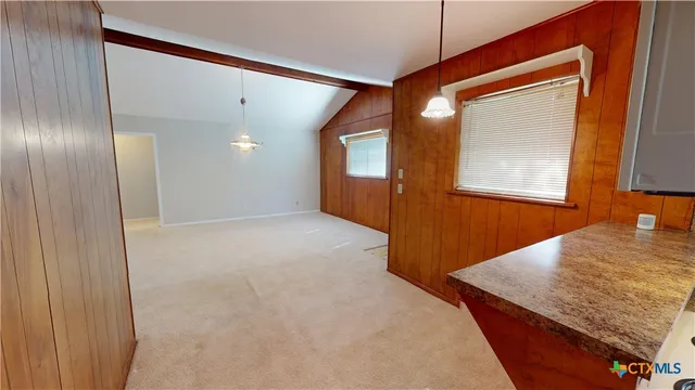 a view of hallway with window