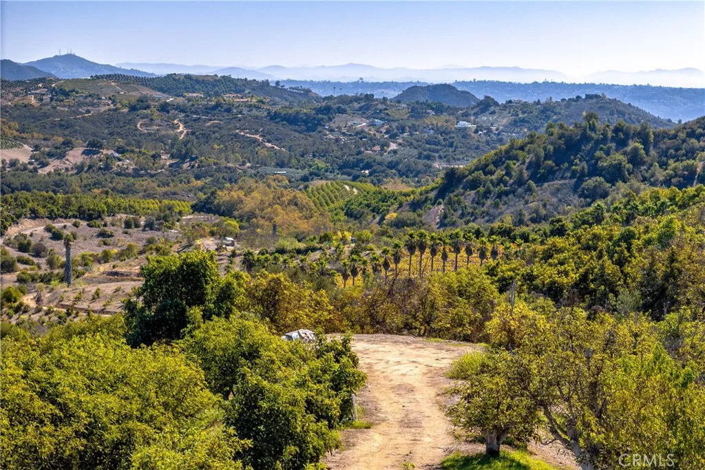 a view of city and mountain