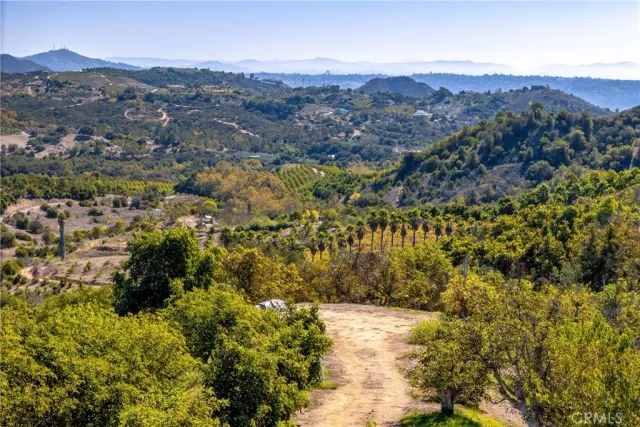 a view of city and mountain