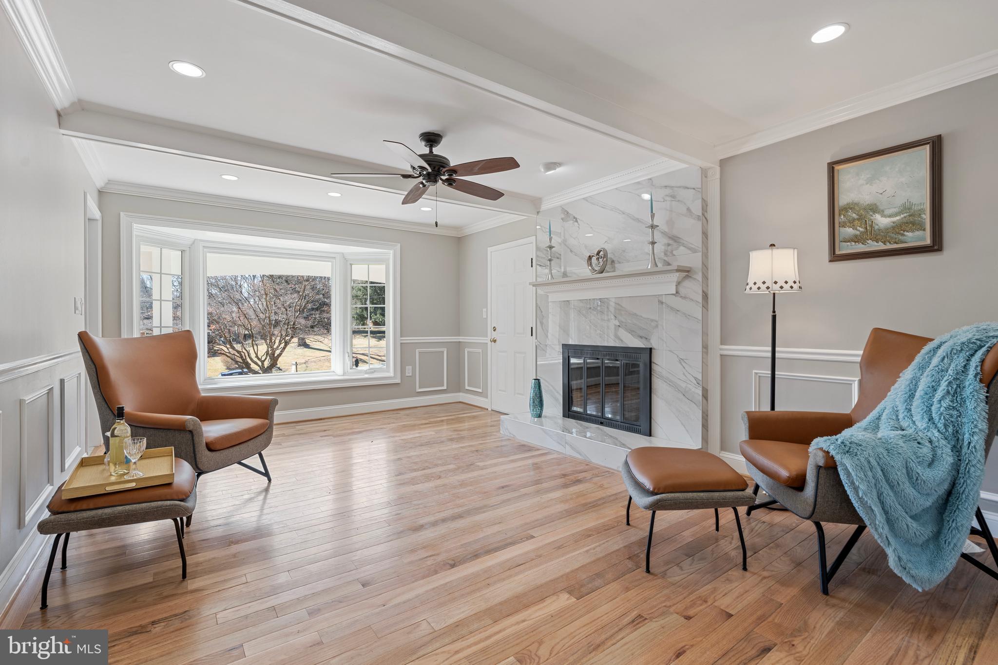 2105 Drury Road Silver Spring, MD 20906 - Photo 14 of 45 Family room with beautiful Porcelain tile mantel