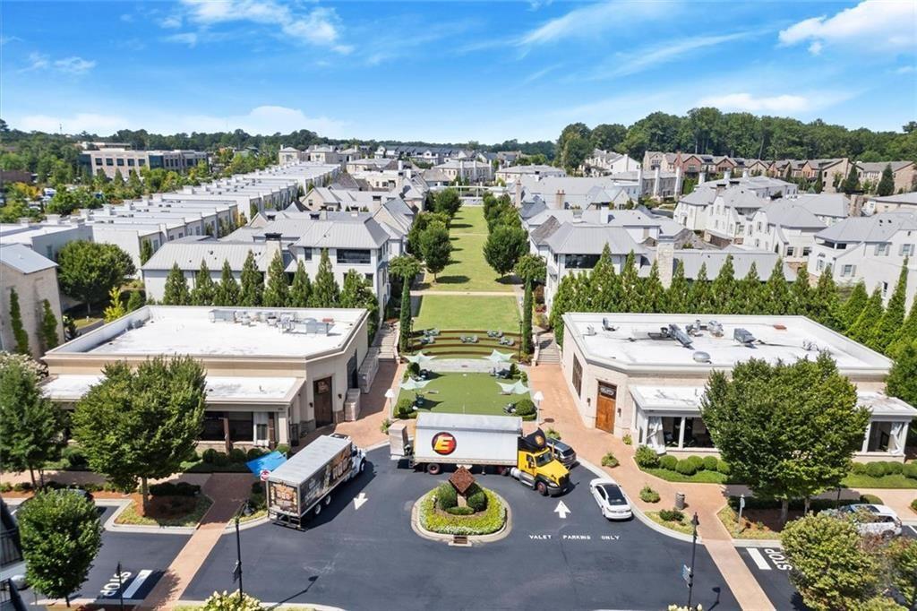 293 Thompson Street Alpharetta, GA 30009 - Photo 65 of 71 an aerial view of residential houses with outdoor space