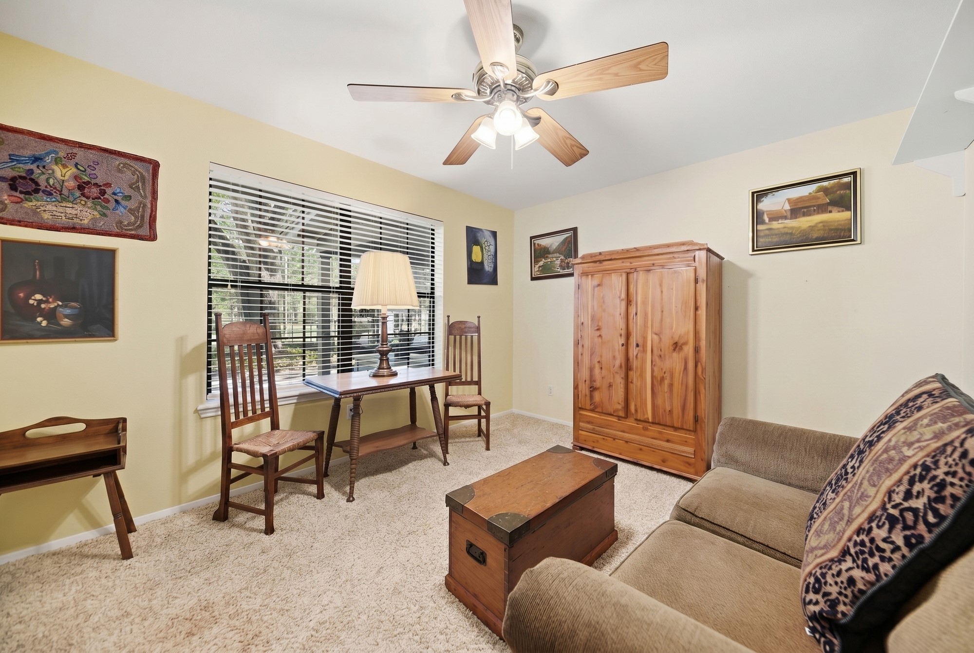 6201 Fm 389 Brenham, TX 77833 - Photo 12 of 50 a living room with furniture a lamp and a window