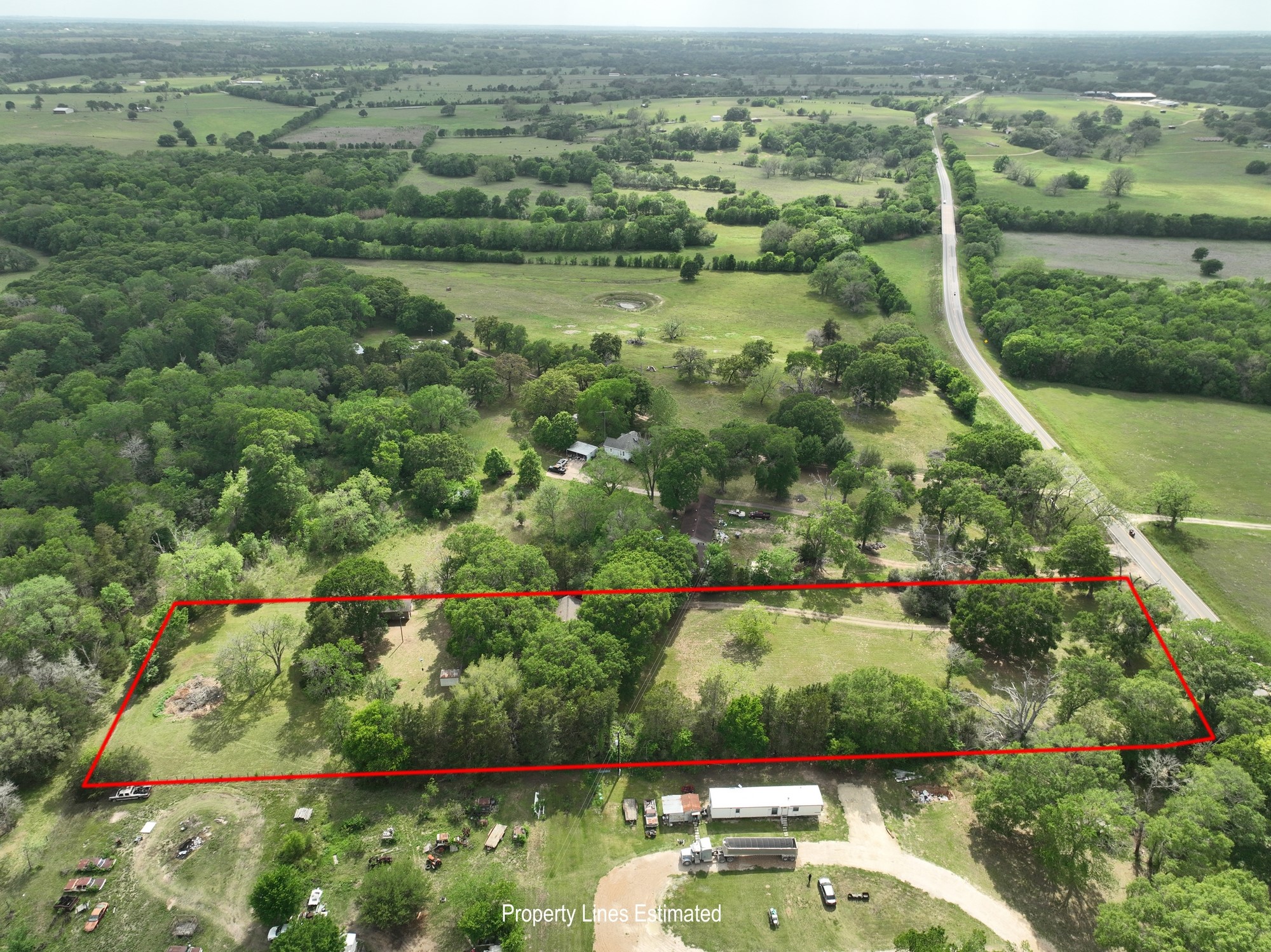 6201 Fm 389 Brenham, TX 77833 - Photo 46 of 50 an aerial view of residential houses with outdoor space and trees