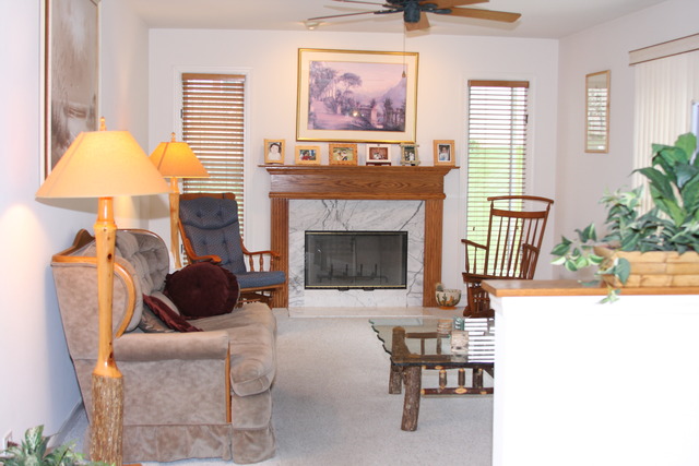 2826 Weld Road Elgin, IL 60124 - Photo 4 of 19 a living room with furniture and a fireplace